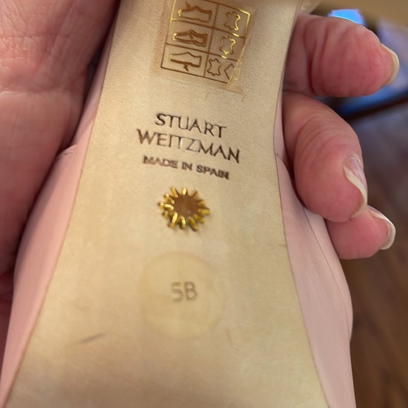 New Stuart Weitzman Ryder Sandal Platform Heels in ballet color - Picture 7 of 11